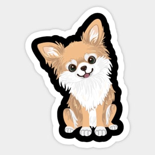 Cute Chihuahua puppy dog lover Sticker